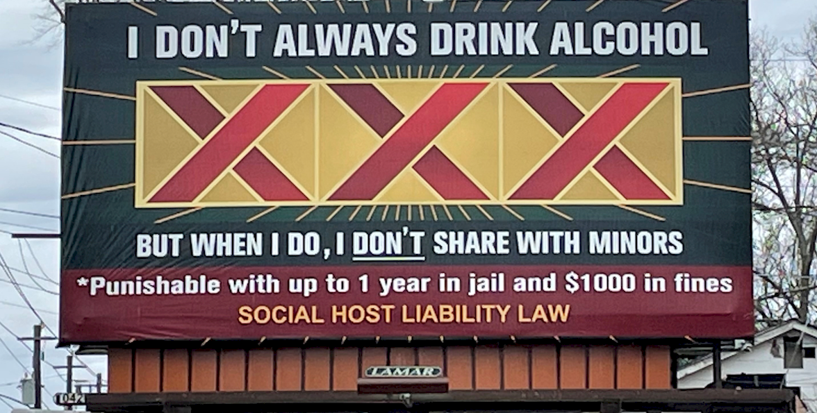 Social Host Liability Billboard